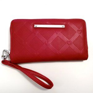 💖💖 Betsey Johnson Red Heart Travel Wallet